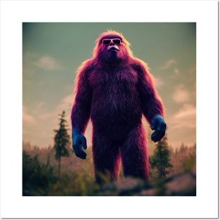 Dope Sasquatch in Nature Posters and Art